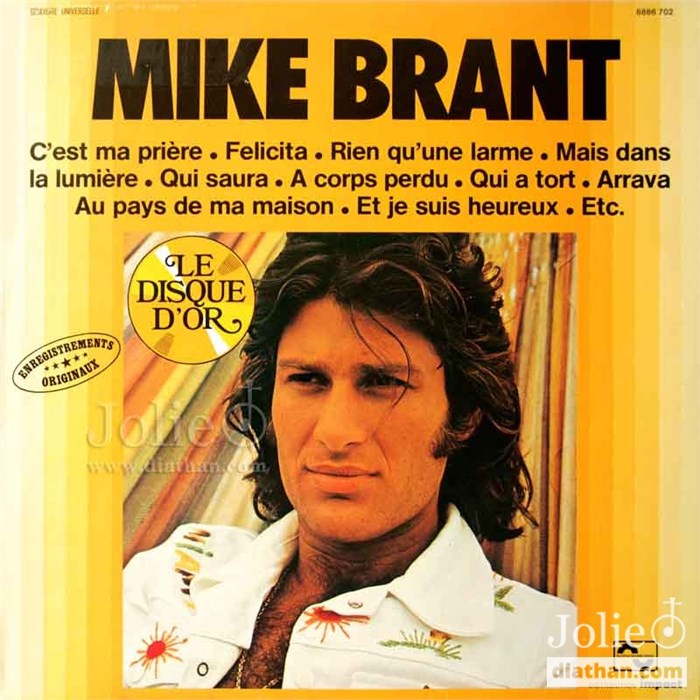 MIKE BRANT - LE DISQUE D'OR 6886 702 - фото 220