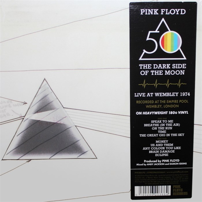 PINK FLOYD - THE DARK SIDE OF THE MOON (LIVE AT WEMBLEY 1974) 0190296203664 - фото 4790
