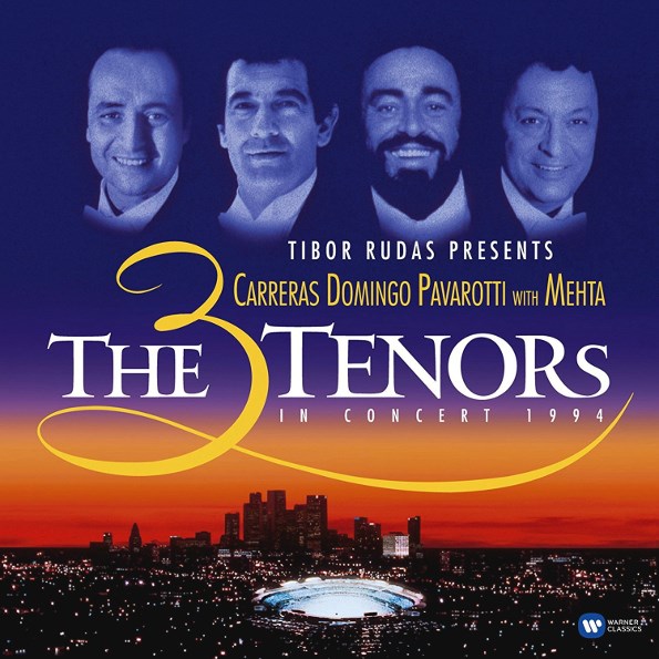CARRERAS DOMINGO PAVAROTTI WITH MEHTA - THE 3 TENORS 0190295871871`