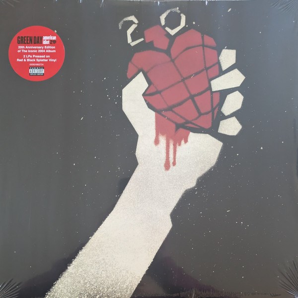 GREEN DAY - AMERICAN IDIOT 20 (20th Anniversary Edition RED & BLACK SPLATTER VINYL) 093624862734