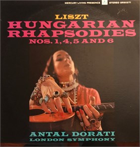 DORATI MERCURY LONDON SYMPHONY - LISZT: HUNGARIAN RHAPSODIES NOS.1,4,5 AND 6 SR90371
