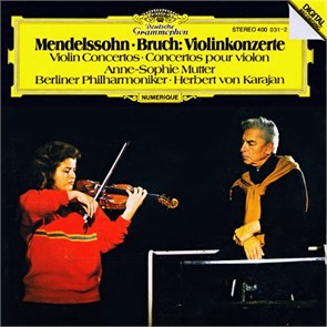 HERBERT VON KARAJAN, ANNE-SOPHIE MUTTER, BERLINER PHILHARMONIKER - MENDELSSOHN BRUCH VIOLINKONZERTE VIOLIN CONCERTOS 028947972204